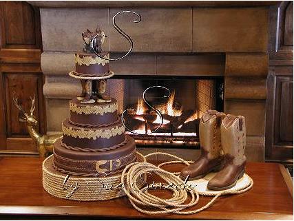 Western Wedding Cakes You don't have to go far for a western twist on an